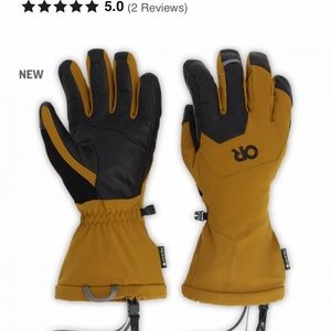 Men’s outdoor research goretex gloves tapenade color